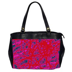 Red neon Office Handbags (2 Sides) 