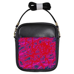 Red neon Girls Sling Bags