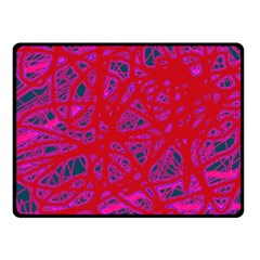 Red neon Fleece Blanket (Small)