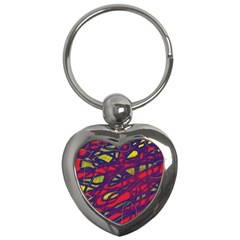 Abstract high art Key Chains (Heart) 