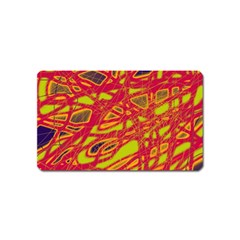 Orange Neon Magnet (name Card) by Valentinaart