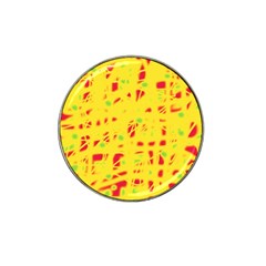 Yellow And Red Hat Clip Ball Marker (4 Pack) by Valentinaart