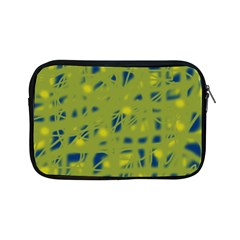 Green And Blue Apple Ipad Mini Zipper Cases by Valentinaart