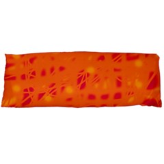 Orange Body Pillow Case Dakimakura (two Sides) by Valentinaart