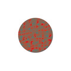 Red And Brown Golf Ball Marker (10 Pack) by Valentinaart