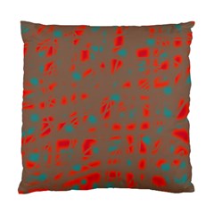 Red And Brown Standard Cushion Case (two Sides) by Valentinaart