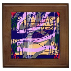 Abstract High Art By Moma Framed Tiles by Valentinaart