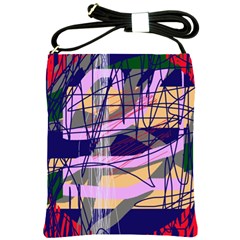 Abstract High Art By Moma Shoulder Sling Bags by Valentinaart