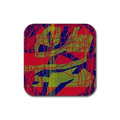 High Art By Moma Rubber Coaster (square)  by Valentinaart