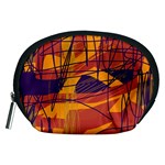 Orange high art Accessory Pouches (Medium)  Front