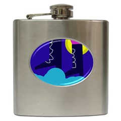 Walking On The Clouds  Hip Flask (6 Oz) by Valentinaart