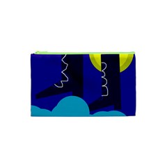 Walking On The Clouds  Cosmetic Bag (xs) by Valentinaart