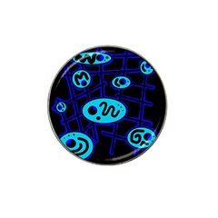 Blue Decorative Design Hat Clip Ball Marker (10 Pack) by Valentinaart