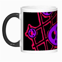 Purple And Red Abstraction Morph Mugs by Valentinaart