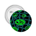Green and blue abstraction 2.25  Buttons Front