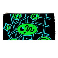 Green and blue abstraction Pencil Cases