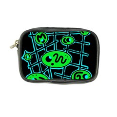 Green And Blue Abstraction Coin Purse
