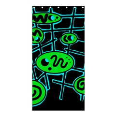 Green and blue abstraction Shower Curtain 36  x 72  (Stall) 