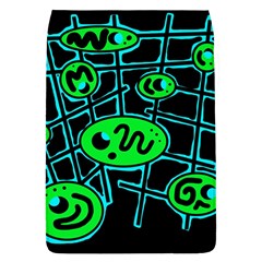 Green and blue abstraction Flap Covers (L) 