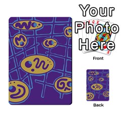 Purple And Yellow Abstraction Multi-purpose Cards (rectangle)  by Valentinaart