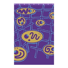 Purple And Yellow Abstraction Shower Curtain 48  X 72  (small)  by Valentinaart