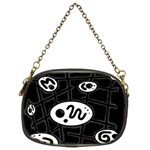 Black and white crazy abstraction  Chain Purses (Two Sides)  Back