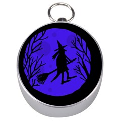 Halloween Witch - Blue Moon Silver Compasses by Valentinaart