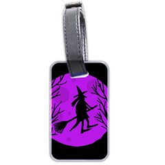 Halloween Witch - Purple Moon Luggage Tags (two Sides) by Valentinaart