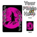 Halloween witch - pink moon Playing Cards 54 Designs  Front - Joker1