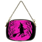 Halloween witch - pink moon Chain Purses (One Side)  Front
