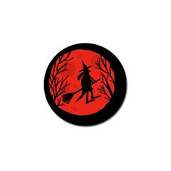 Halloween Witch - Red Moon Golf Ball Marker (10 Pack) by Valentinaart