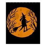 Halloween witch - orange moon Shower Curtain 60  x 72  (Medium)  60 x72  Curtain