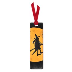 Halloween Witch - Orange Moon Small Book Marks by Valentinaart