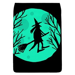 Halloween Witch - Cyan Moon Flap Covers (s)  by Valentinaart