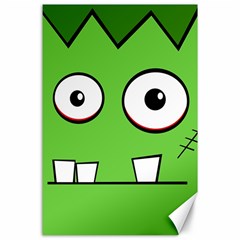 Halloween Frankenstein - Green Canvas 24  X 36 