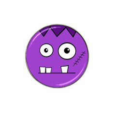 Halloween Frankenstein - Purple Hat Clip Ball Marker (10 Pack) by Valentinaart