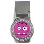 Halloween Frankenstein - pink Money Clips (CZ)  Front