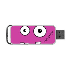 Halloween Frankenstein - Pink Portable Usb Flash (one Side) by Valentinaart