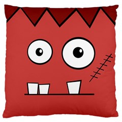 Halloween Frankenstein - Red Standard Flano Cushion Case (two Sides) by Valentinaart