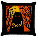 Halloween monster Throw Pillow Case (Black) Front