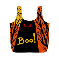 Halloween Monster Full Print Recycle Bags (m)  by Valentinaart