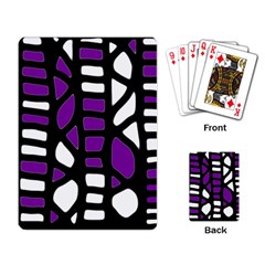 Purple Decor Playing Card by Valentinaart