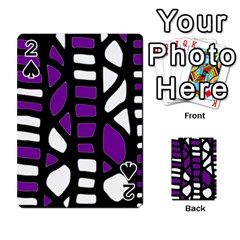 Purple Decor Playing Cards 54 Designs  by Valentinaart