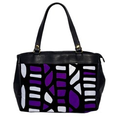 Purple Decor Office Handbags by Valentinaart