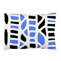 Blue Decor Pillow Case (two Sides) by Valentinaart