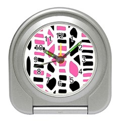 Pink Decor Travel Alarm Clocks by Valentinaart