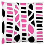 Pink decor Large Flano Cushion Case (One Side) Front