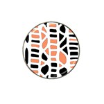 Orange decor Hat Clip Ball Marker (4 pack) Front