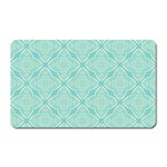 Light Blue Lattice Pattern Magnet (Rectangular) Front