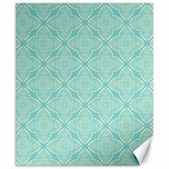 Light Blue Lattice Pattern Canvas 8  X 10  by TanyaDraws